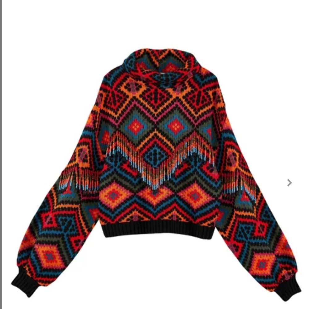 Farm Rio Rauti Beaded Sweater, medium